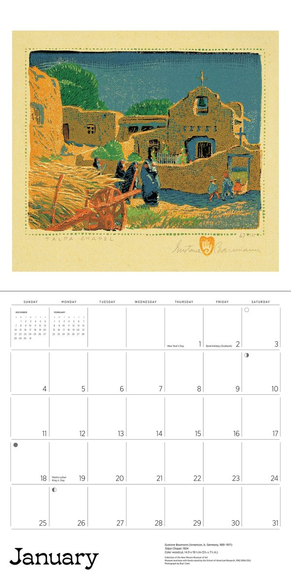 A Small. Untroubled World: The Art of Gustave Baumann 2026 Wall Calendar - Image 3