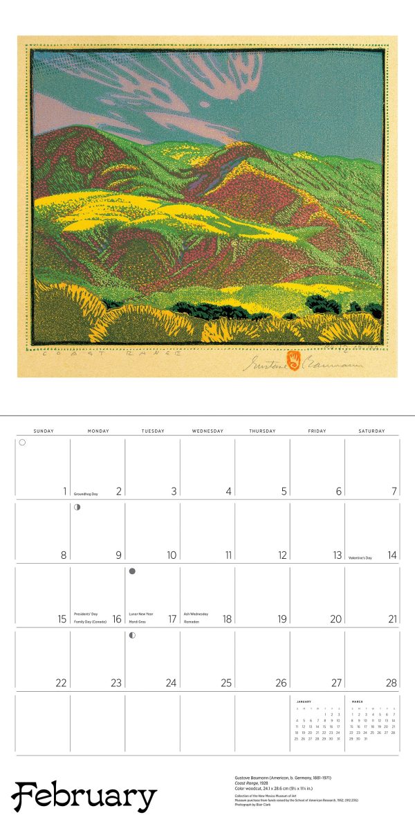 A Small. Untroubled World: The Art of Gustave Baumann 2026 Wall Calendar - Image 4