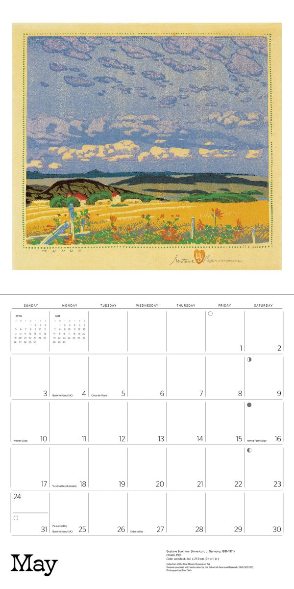 A Small. Untroubled World: The Art of Gustave Baumann 2026 Wall Calendar - Image 7