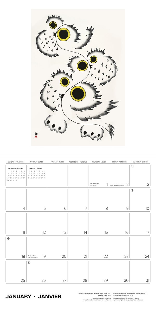 Inuit Art: Kinngait 2026 Wall Calendar - Image 3