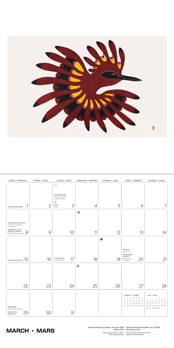 Inuit Art: Kinngait 2026 Wall Calendar - Image 5
