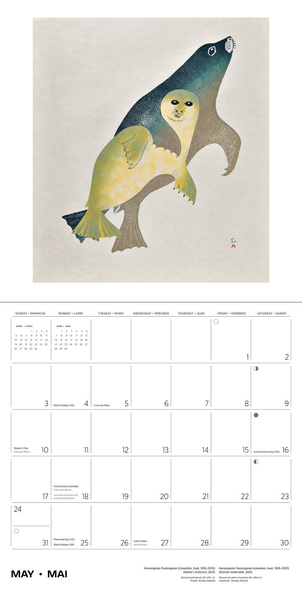 Inuit Art: Kinngait 2026 Wall Calendar - Image 7
