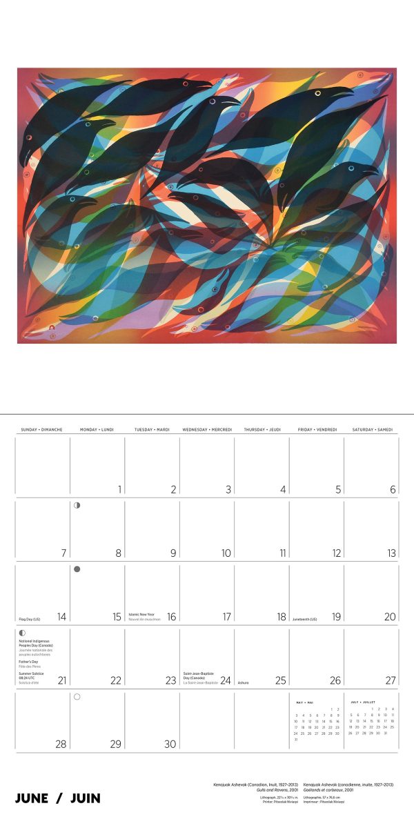 Kenojuak Ashevak 2026 Wall Calendar - Image 3