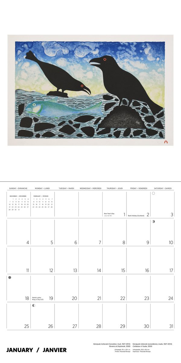 Kenojuak Ashevak 2026 Wall Calendar - Image 4