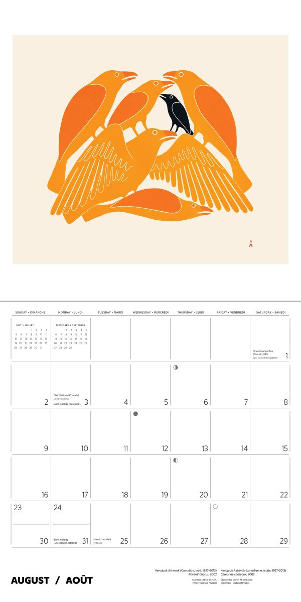 Kenojuak Ashevak 2026 Wall Calendar - Image 6