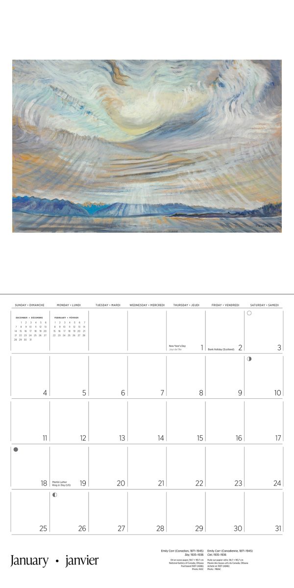 Emily Carr 2026 Wall Calendar - Image 3