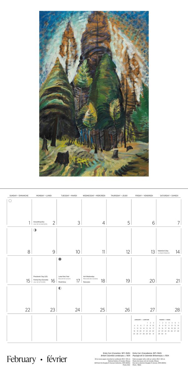 Emily Carr 2026 Wall Calendar - Image 4