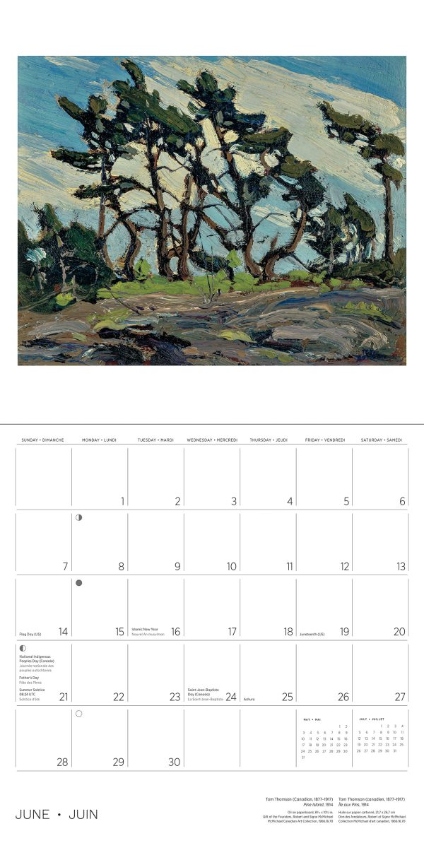 Tom Thomson 2026 Wall Calendar - Image 3