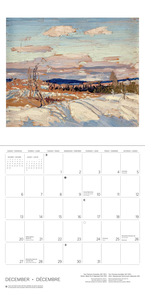 Tom Thomson 2026 Wall Calendar - Image 5