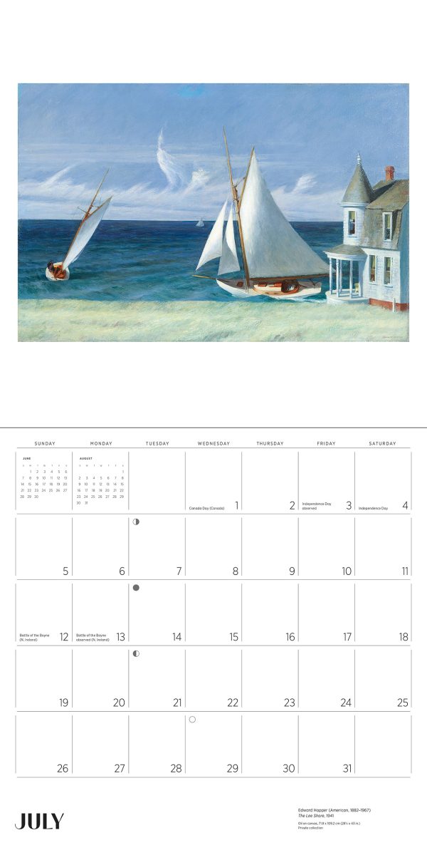 Edward Hopper 2026 Wall Calendar - Image 3
