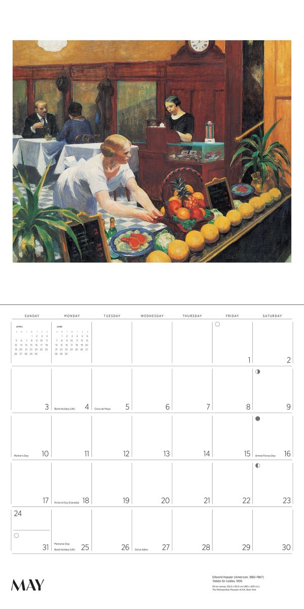 Edward Hopper 2026 Wall Calendar - Image 4