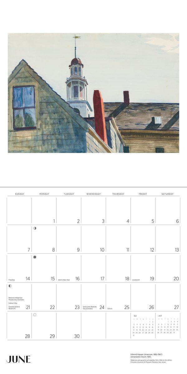 Edward Hopper 2026 Wall Calendar - Image 5
