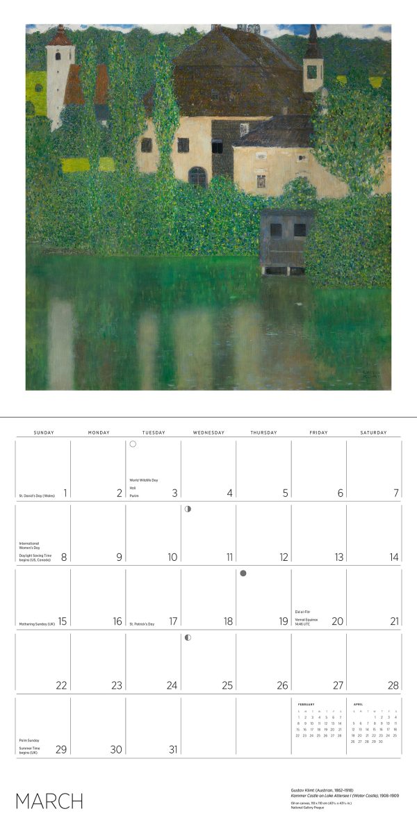 Gustav Klimt 2026 Wall Calendar - Image 4