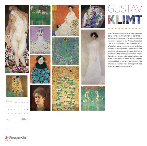 Gustav Klimt 2026 Wall Calendar - Image 8