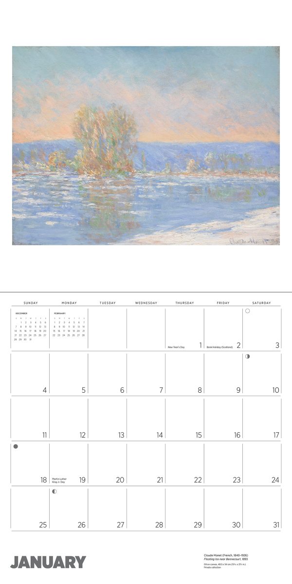 Claude Monet 2026 Wall Calendar - Image 3