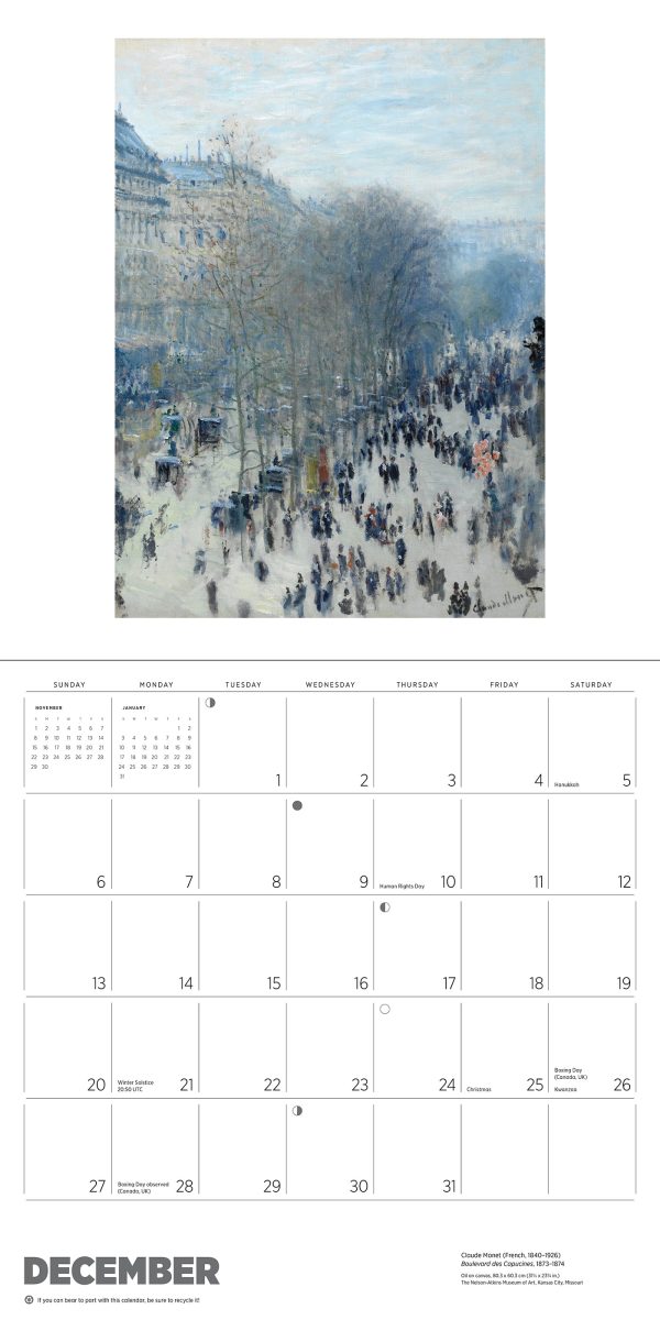 Claude Monet 2026 Wall Calendar - Image 7