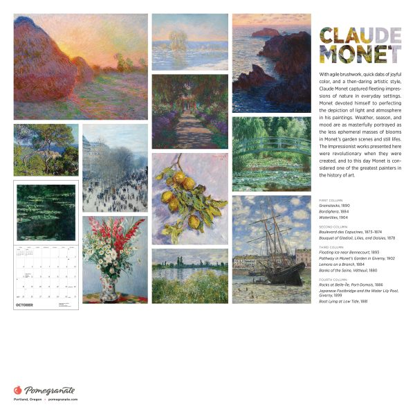 Claude Monet 2026 Wall Calendar - Image 8