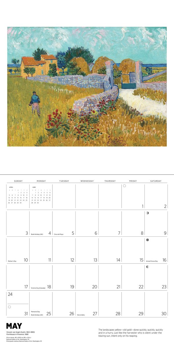 Vincent van Gogh 2026 Wall Calendar - Image 6