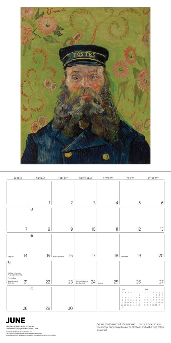 Vincent van Gogh 2026 Wall Calendar - Image 7