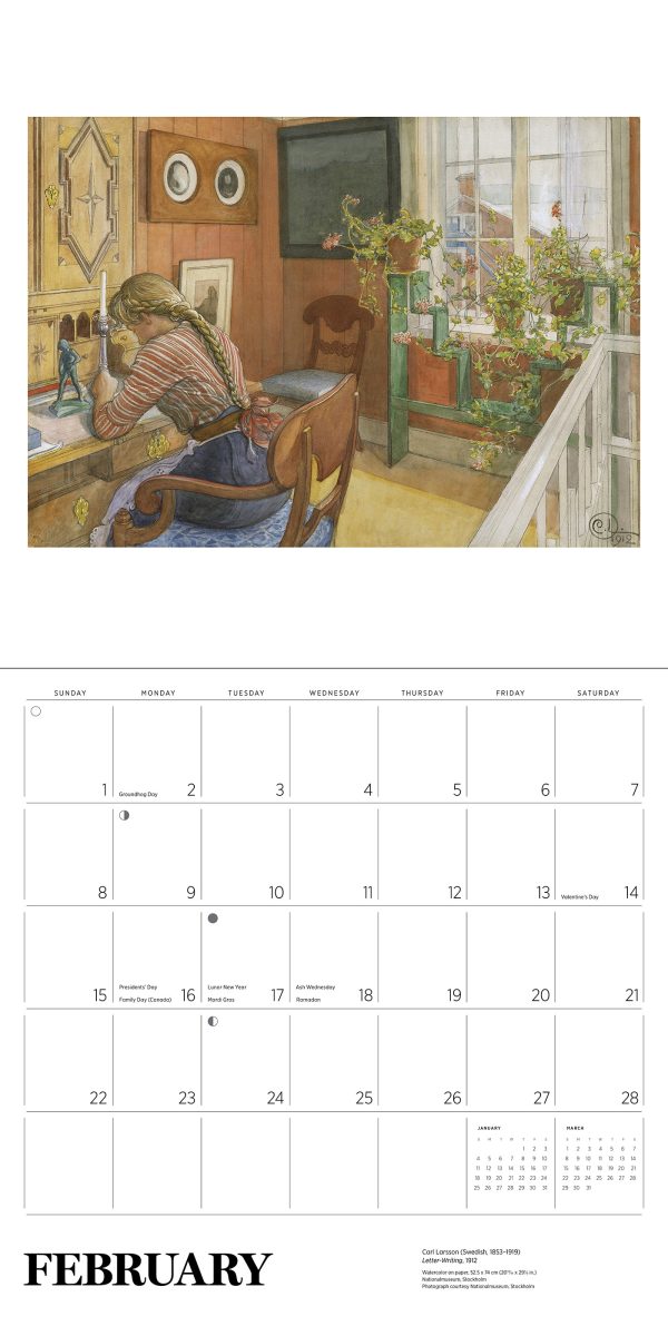 Carl Larsson 2026 Wall Calendar - Image 4