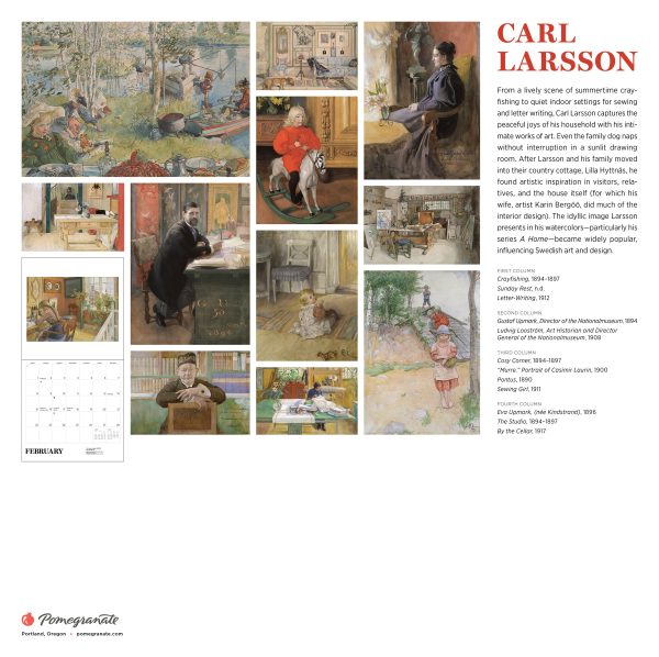 Carl Larsson 2026 Wall Calendar - Image 8