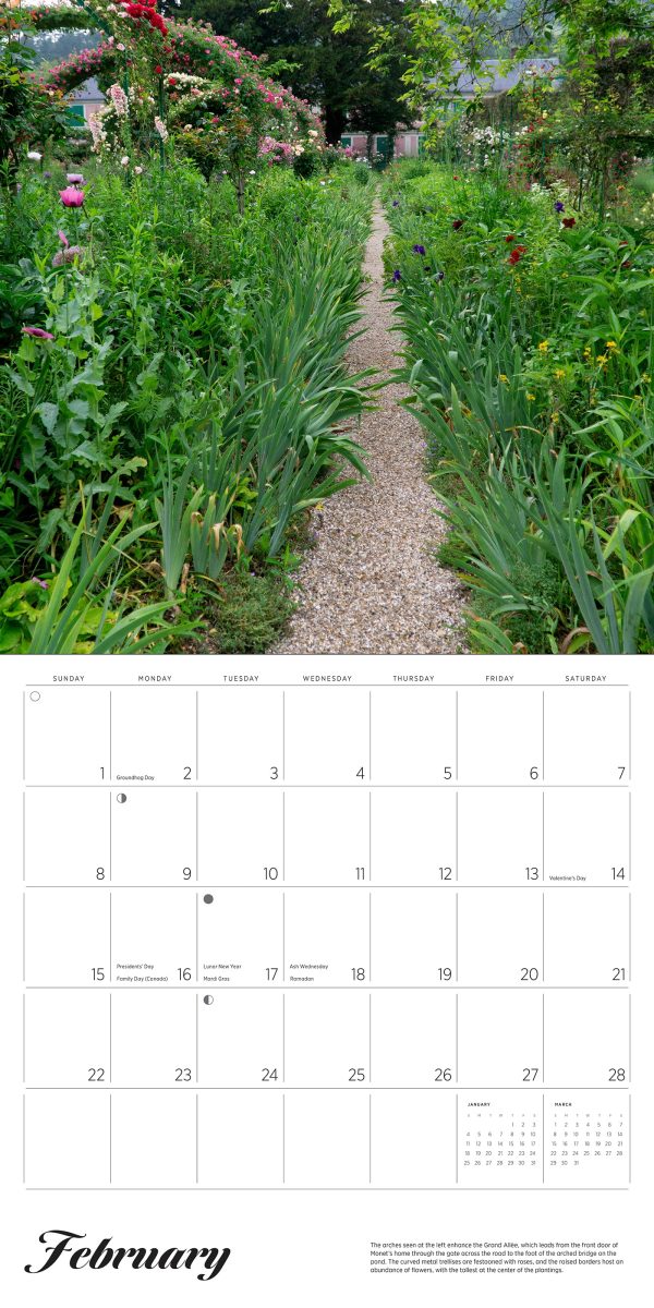 Monet's Passion: The Gardens at Giverny 2026 Wall Calendar - Image 4