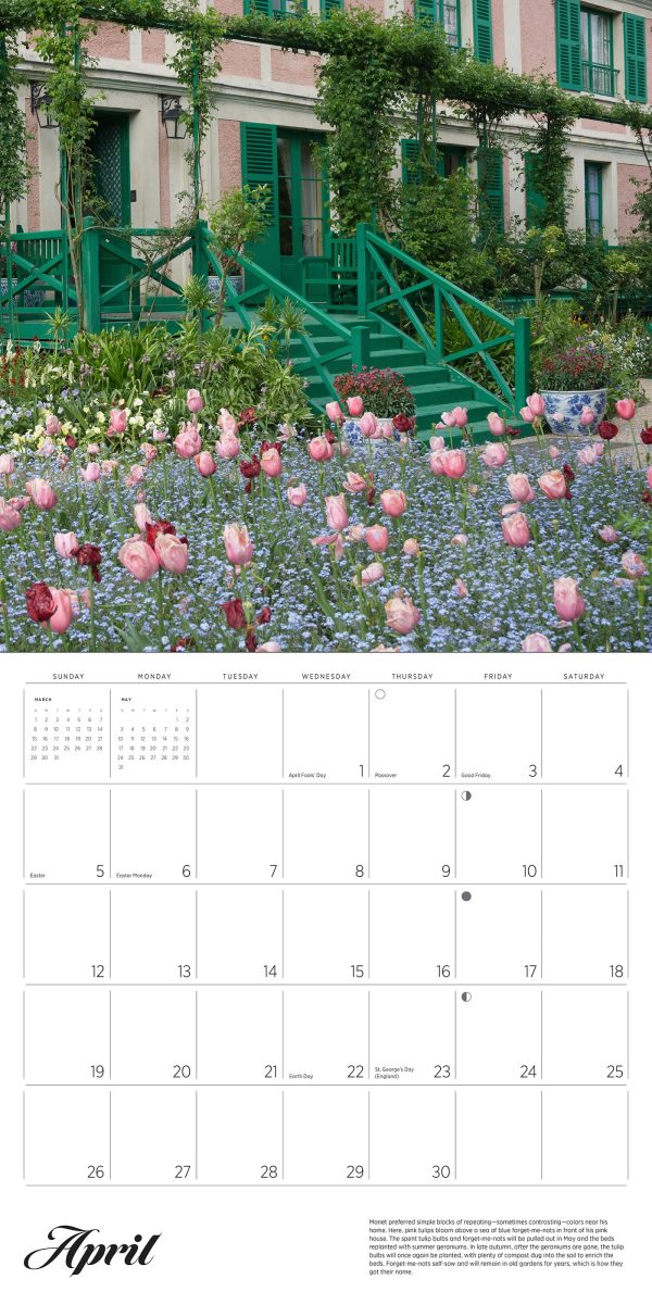 Monet's Passion: The Gardens at Giverny 2026 Wall Calendar - Image 6