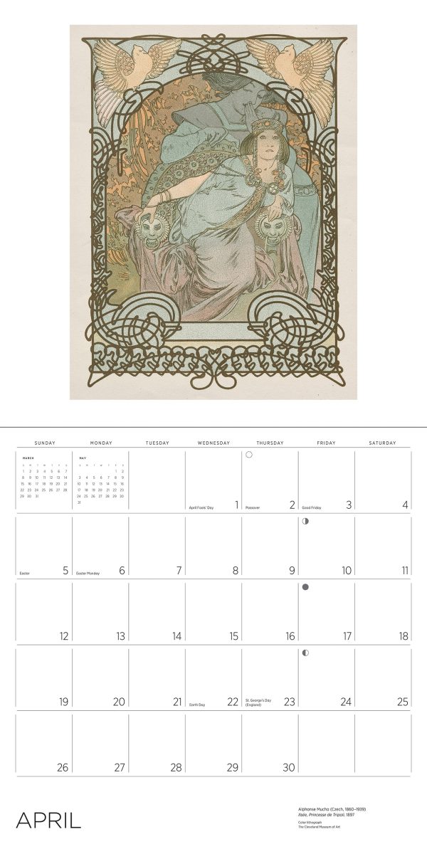 Alphonse Mucha 2026 Wall Calendar - Image 3