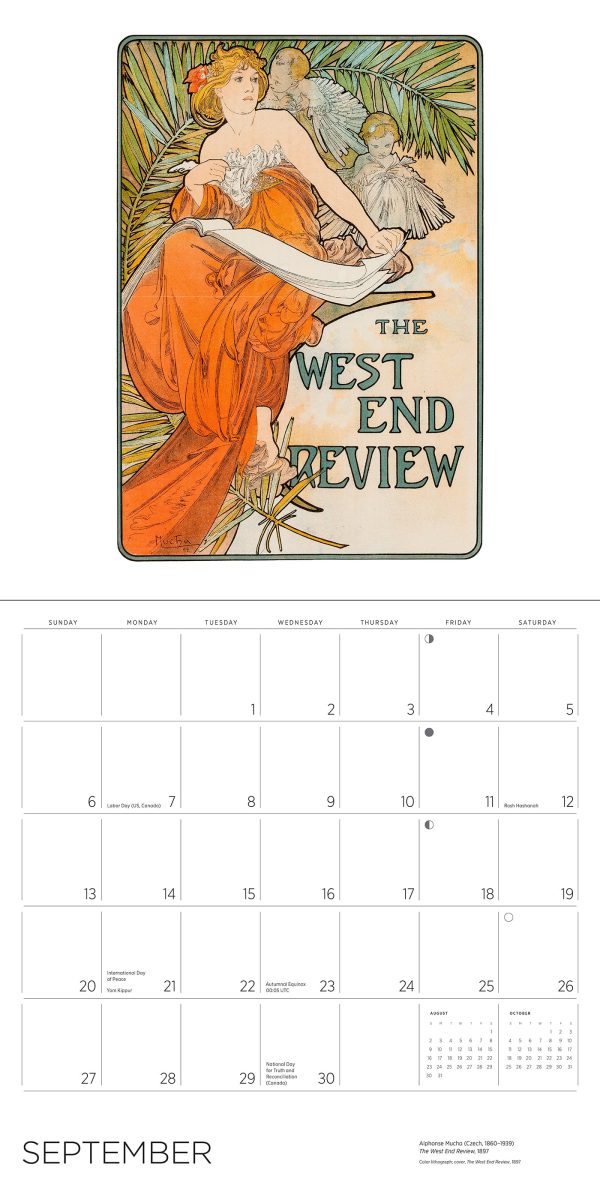 Alphonse Mucha 2026 Wall Calendar - Image 5