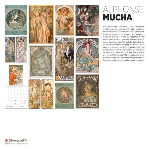 Alphonse Mucha 2026 Wall Calendar - Image 6