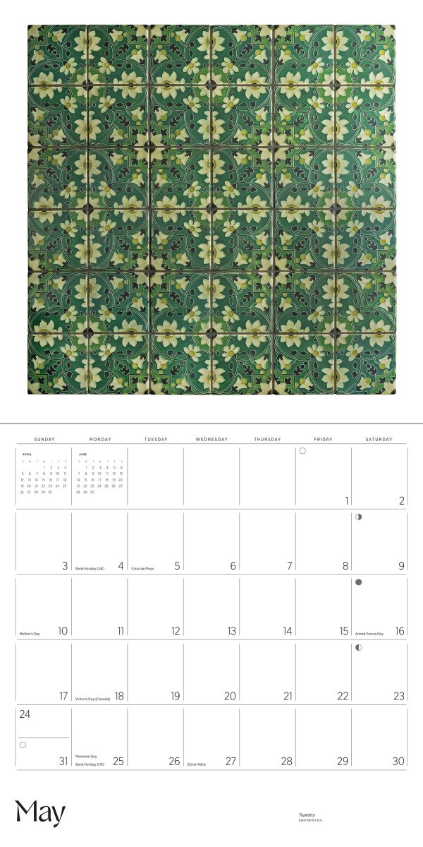 Arts & Crafts Tiles: Made by Motawi Tileworks 2026 Wall Calendar - Image 7
