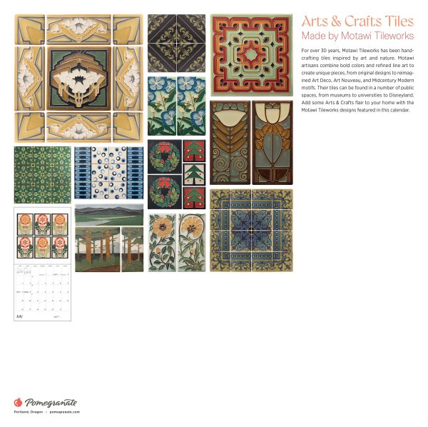 Arts & Crafts Tiles: Made by Motawi Tileworks 2026 Wall Calendar - Image 8