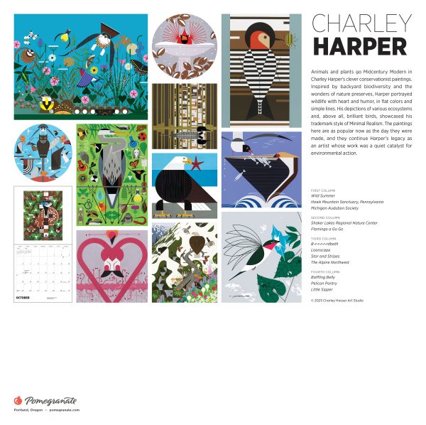 Charley Harper 2026 Wall Calendar - Image 6