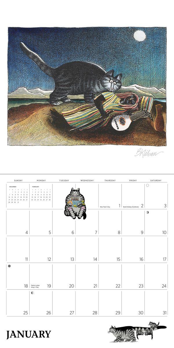 B. Kliban: CatCalendar 2026 Wall Calendar - Image 3