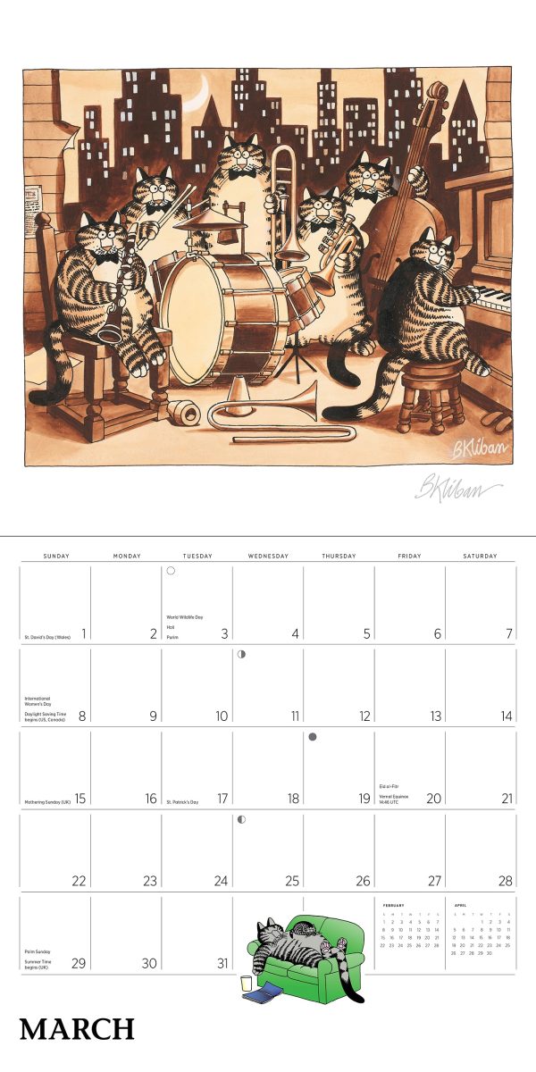 B. Kliban: CatCalendar 2026 Wall Calendar - Image 5