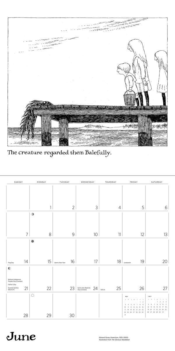 Edward Gorey 2026 Wall Calendar - Image 3