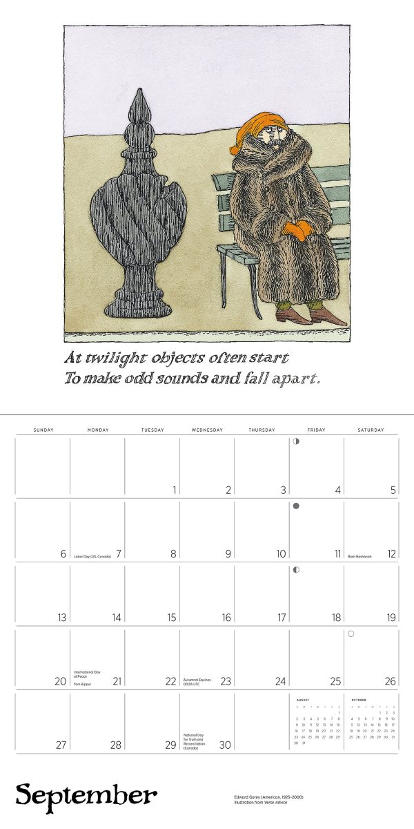 Edward Gorey 2026 Wall Calendar - Image 7