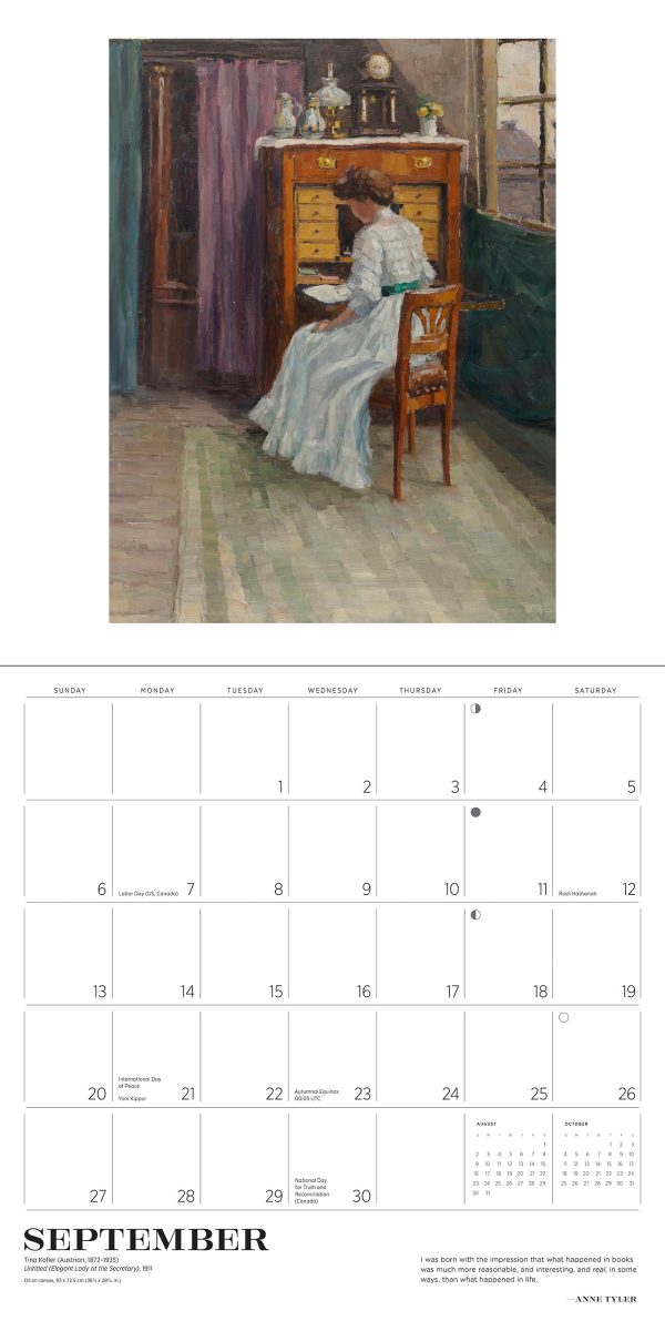 The Reading Woman 2026 Wall Calendar - Image 4