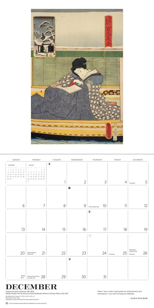 The Reading Woman 2026 Wall Calendar - Image 7