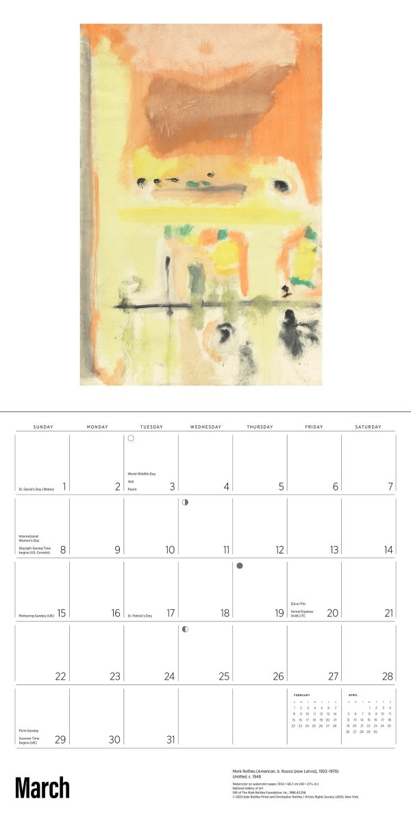 Rothko 2026 Wall Calendar - Image 5
