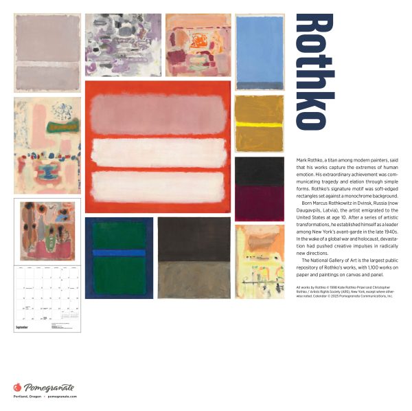 Rothko 2026 Wall Calendar - Image 8
