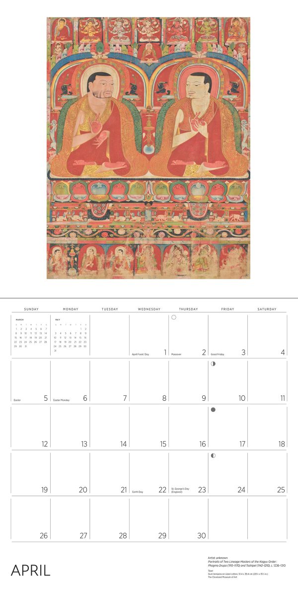 Enlightenment: Buddhist Paintings 2026 Wall Calendar - Image 3