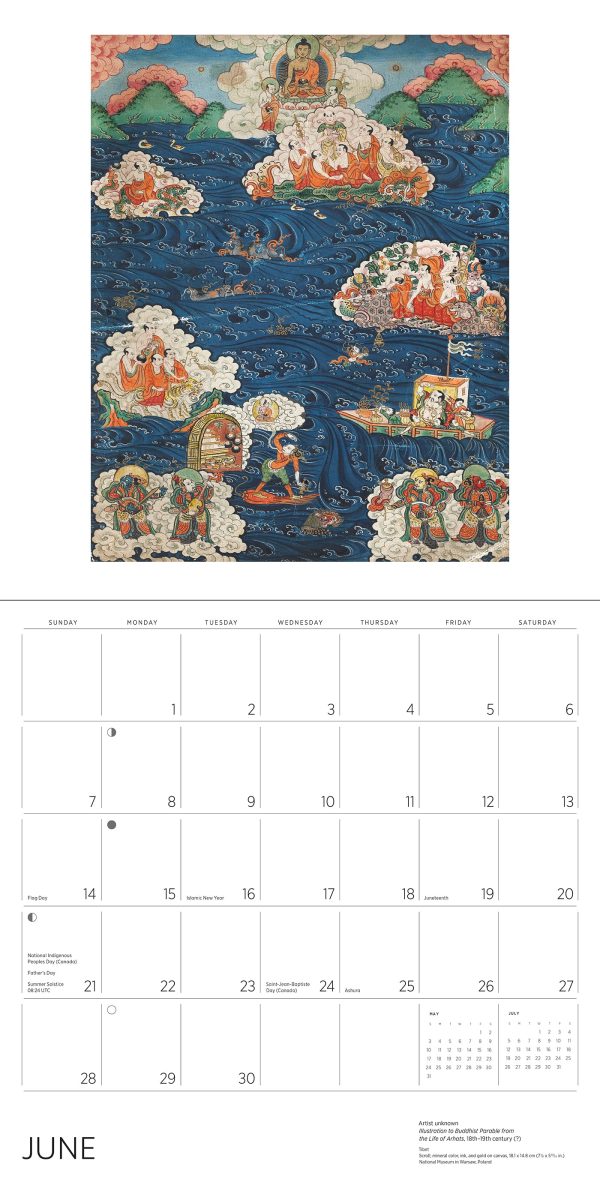 Enlightenment: Buddhist Paintings 2026 Wall Calendar - Image 4