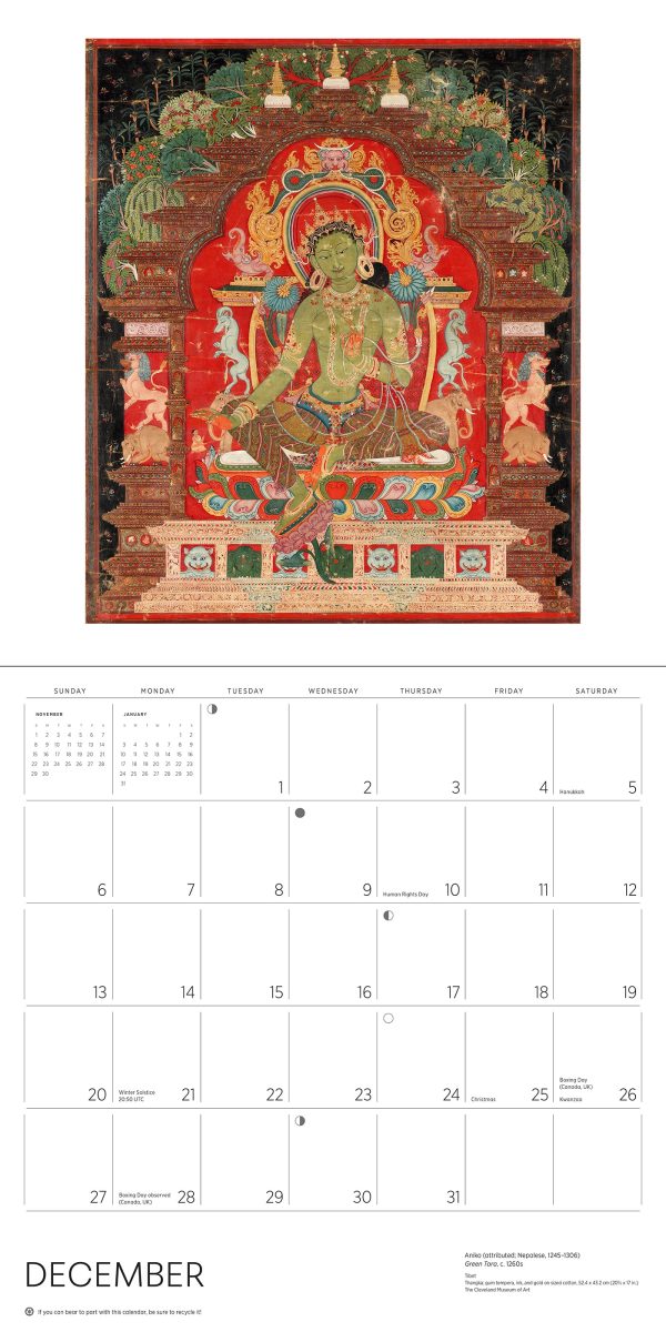 Enlightenment: Buddhist Paintings 2026 Wall Calendar - Image 5