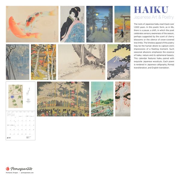 Haiku: Japanese Art and Poetry 2026 Wall Calendar - Image 6