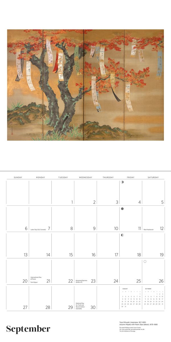 Dreams of Edo: Japanese Scrolls & Screens 2026 Wall Calendar - Image 4