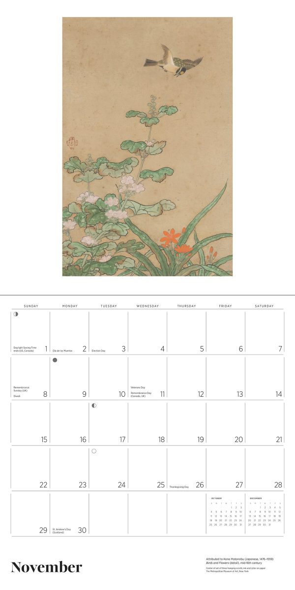 Dreams of Edo: Japanese Scrolls & Screens 2026 Wall Calendar - Image 5