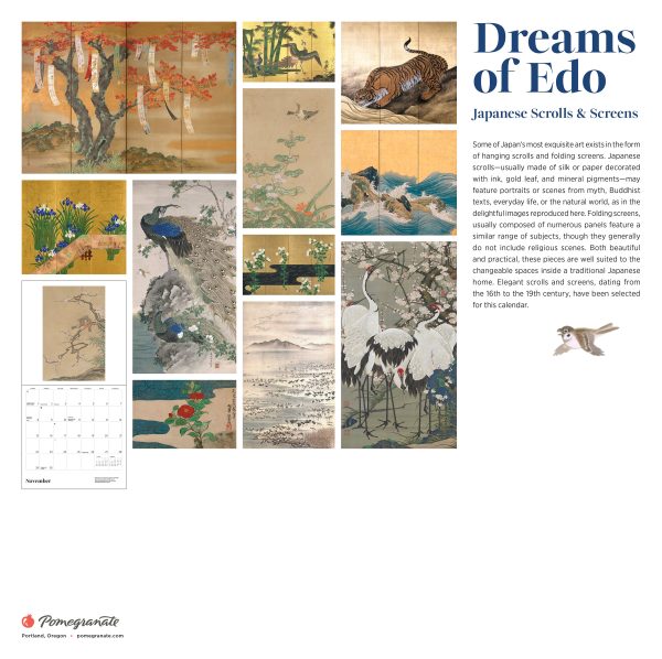 Dreams of Edo: Japanese Scrolls & Screens 2026 Wall Calendar - Image 6