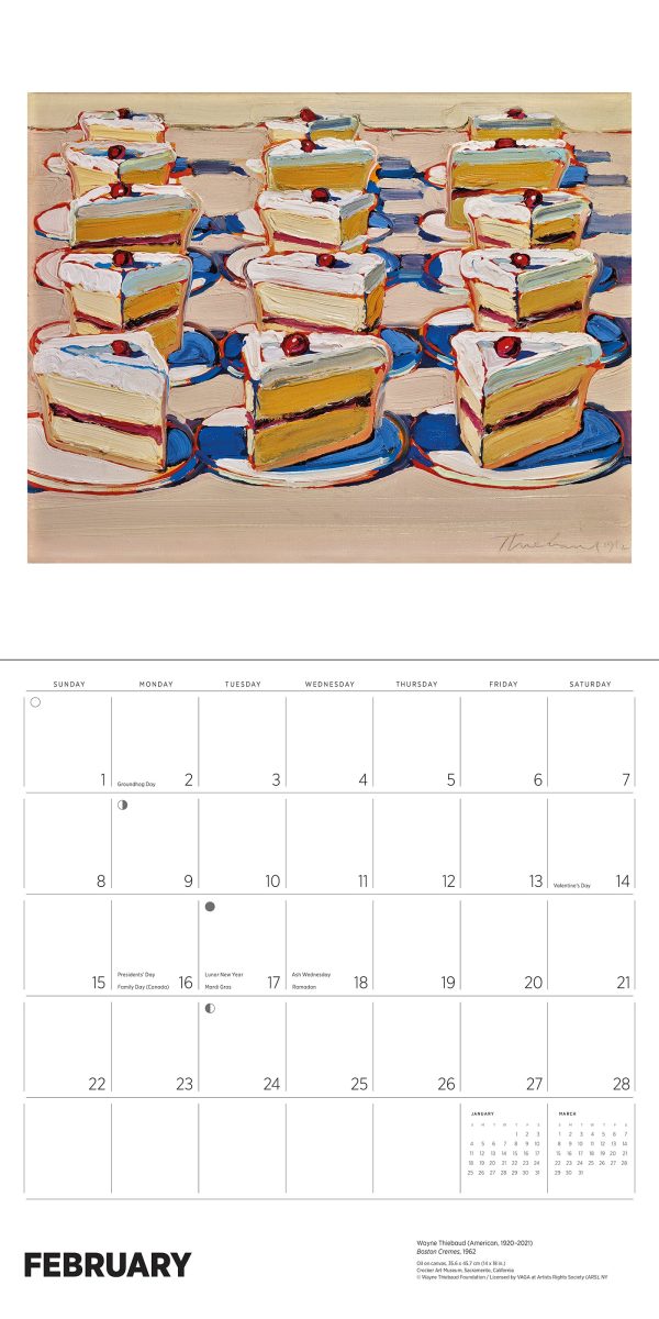 Wayne Thiebaud 2026 Wall Calendar - Image 3