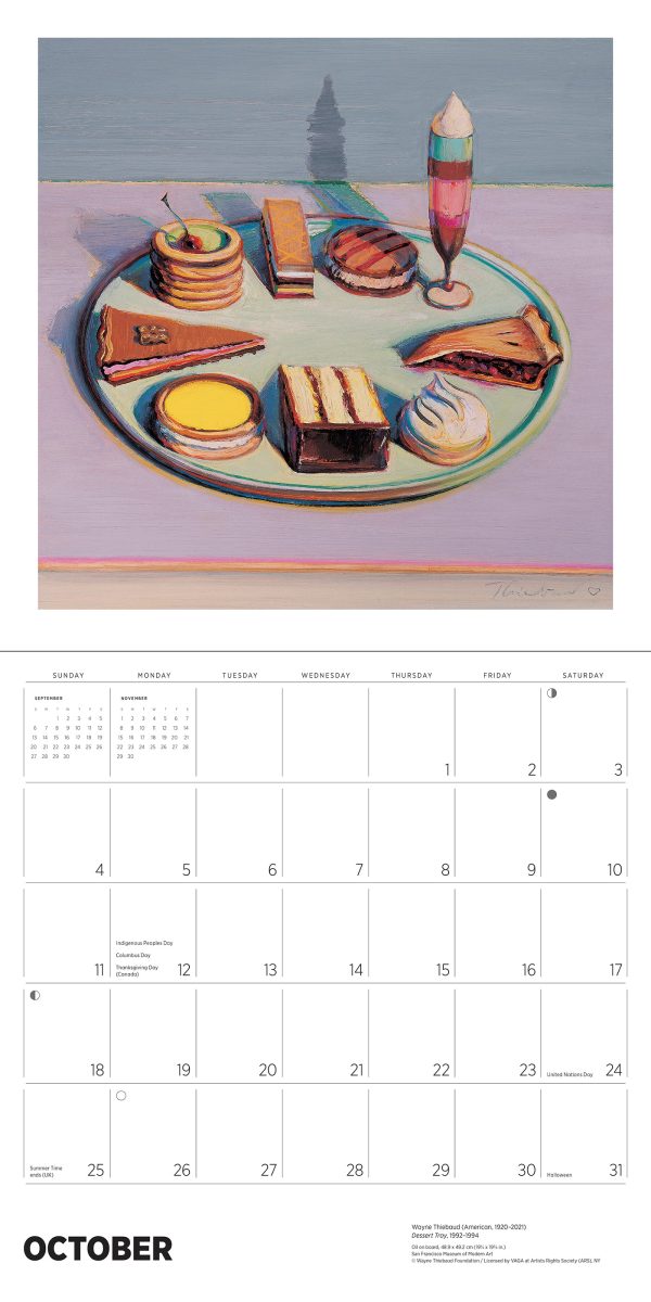 Wayne Thiebaud 2026 Wall Calendar - Image 4